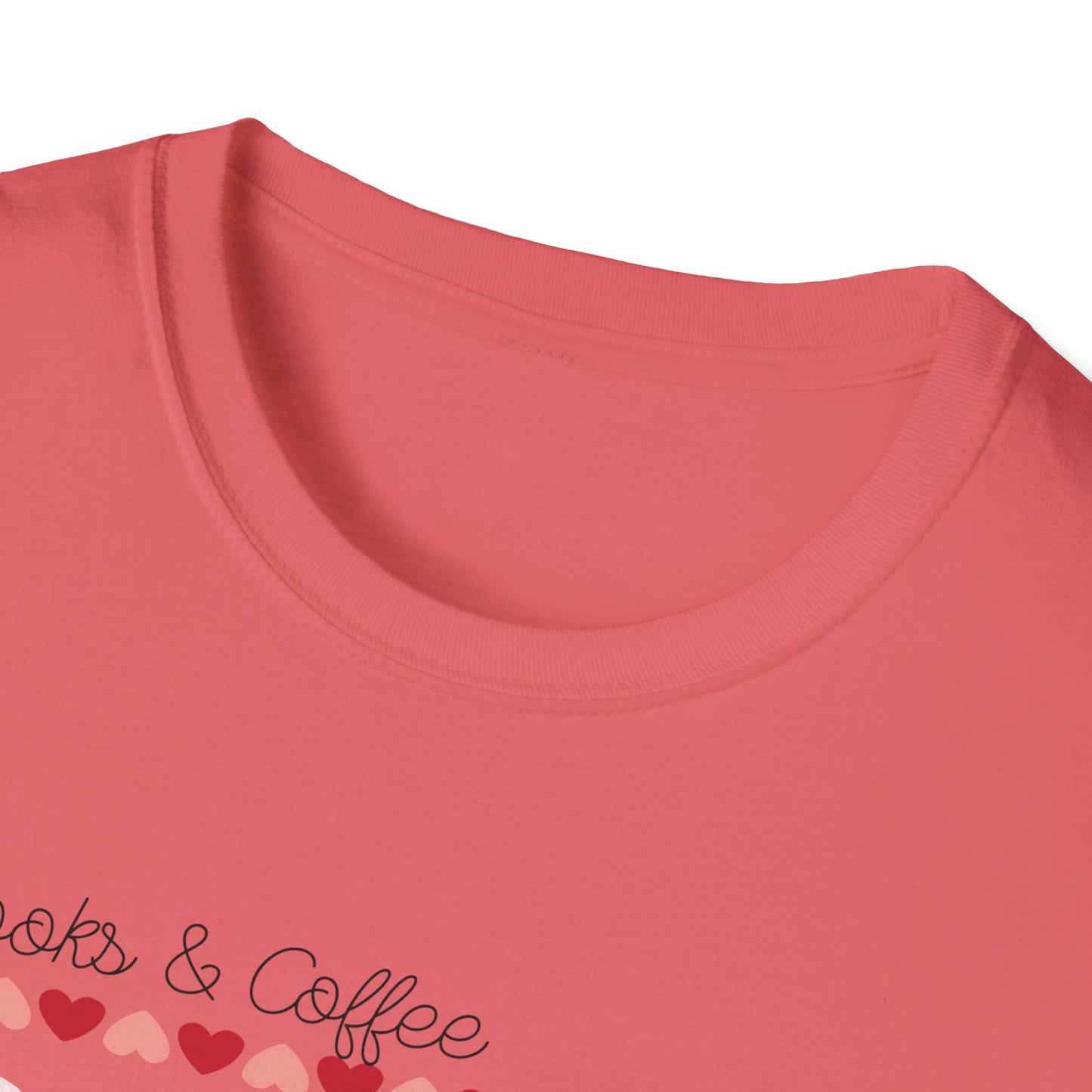 Books & Coffee are My Love Language Unisex Softstyle T-Shirt