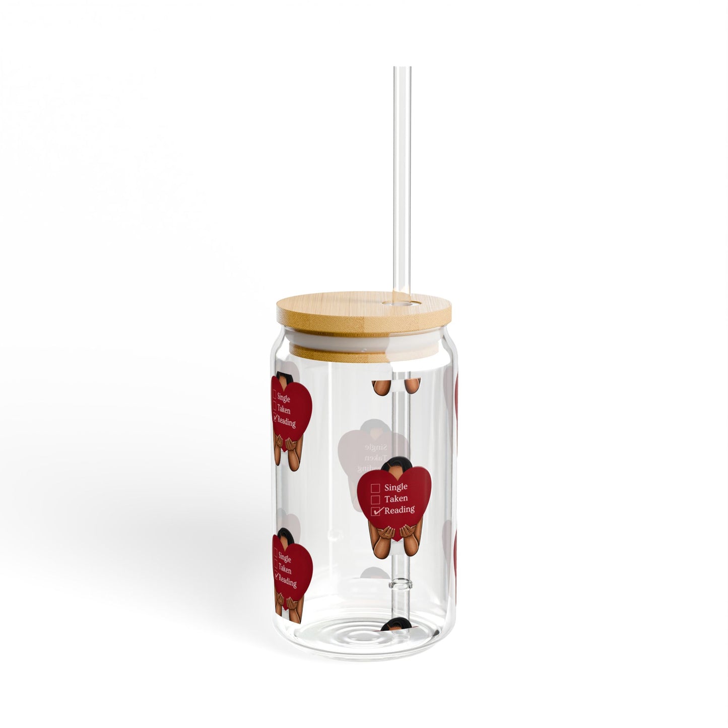Valentine's Sipper Glass, 16oz