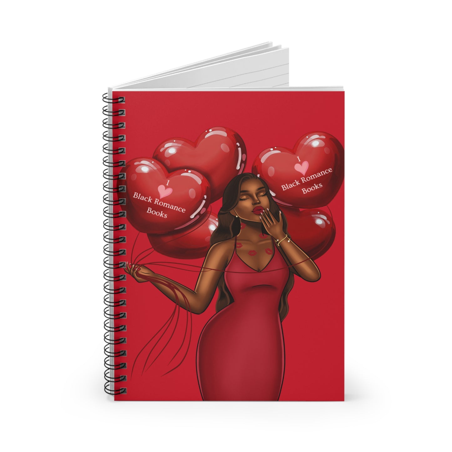 Valentine's Day Spiral Notebook - Ruled Line