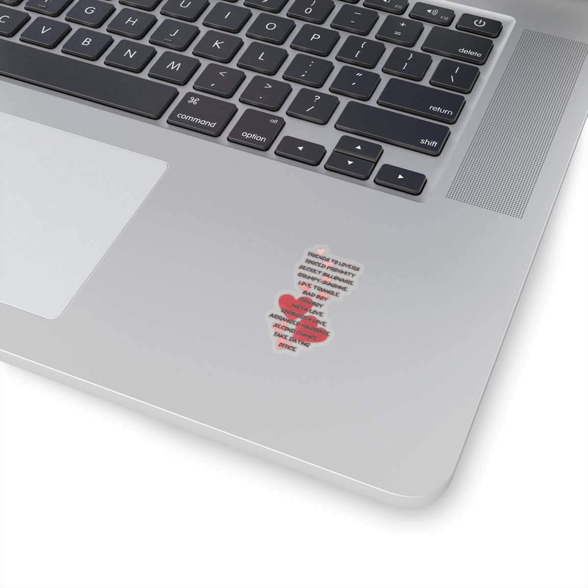Romance Tropes Kiss-Cut Sticker
