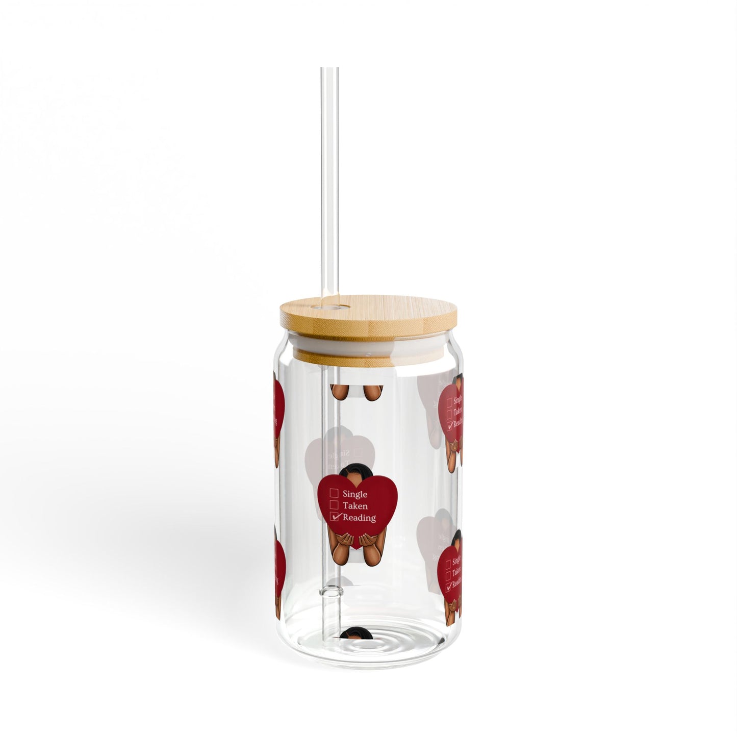 Valentine's Sipper Glass, 16oz