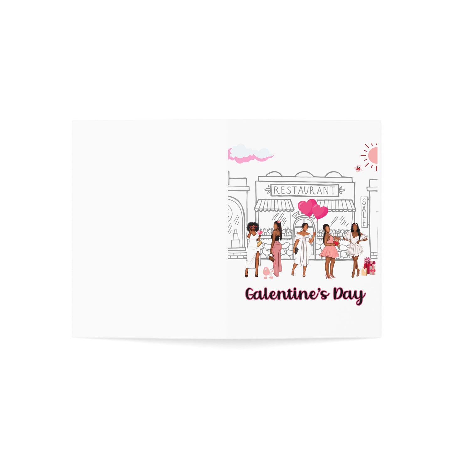 Galentine's Day Greeting Cards (1, 10, 30, and 50pcs)