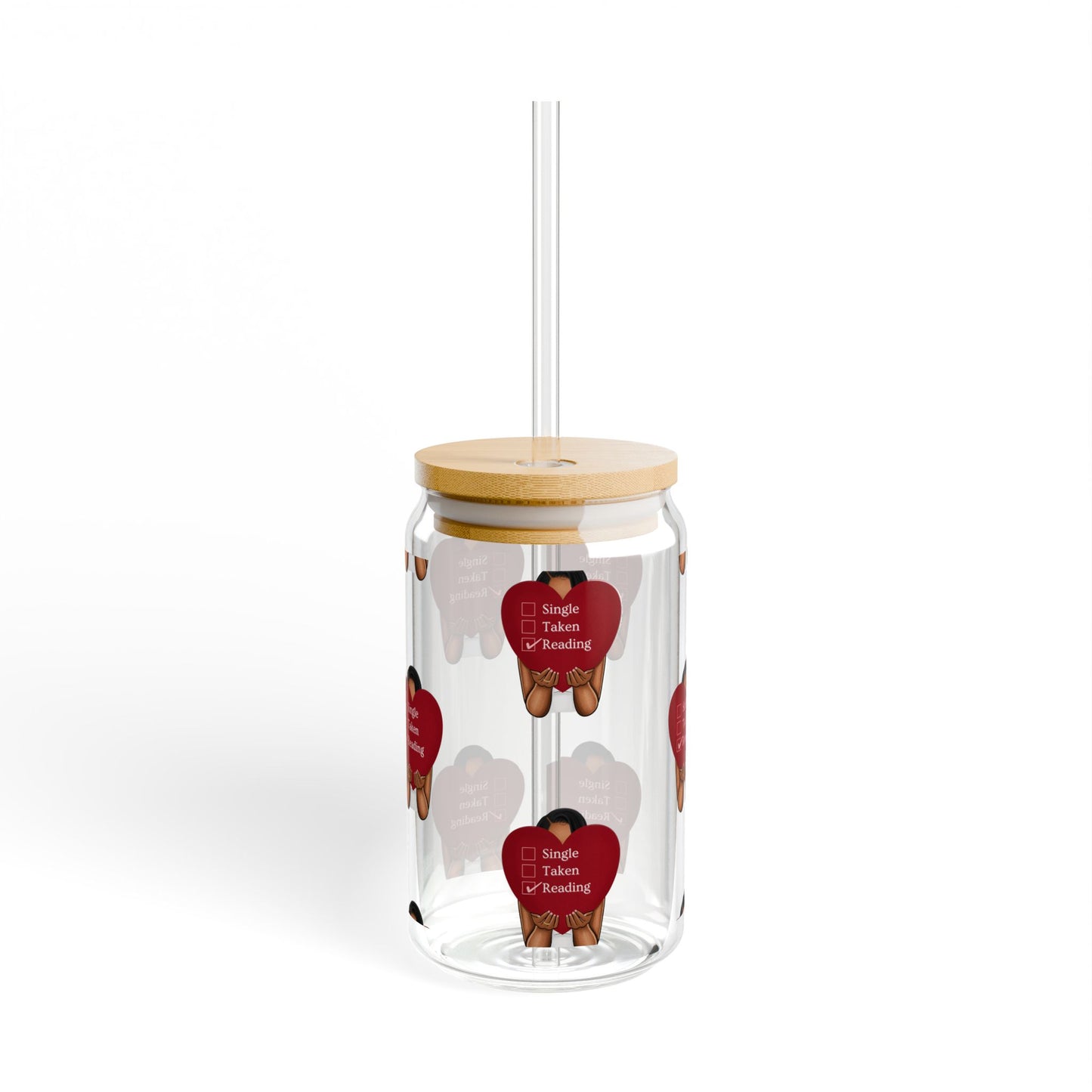 Valentine's Sipper Glass, 16oz