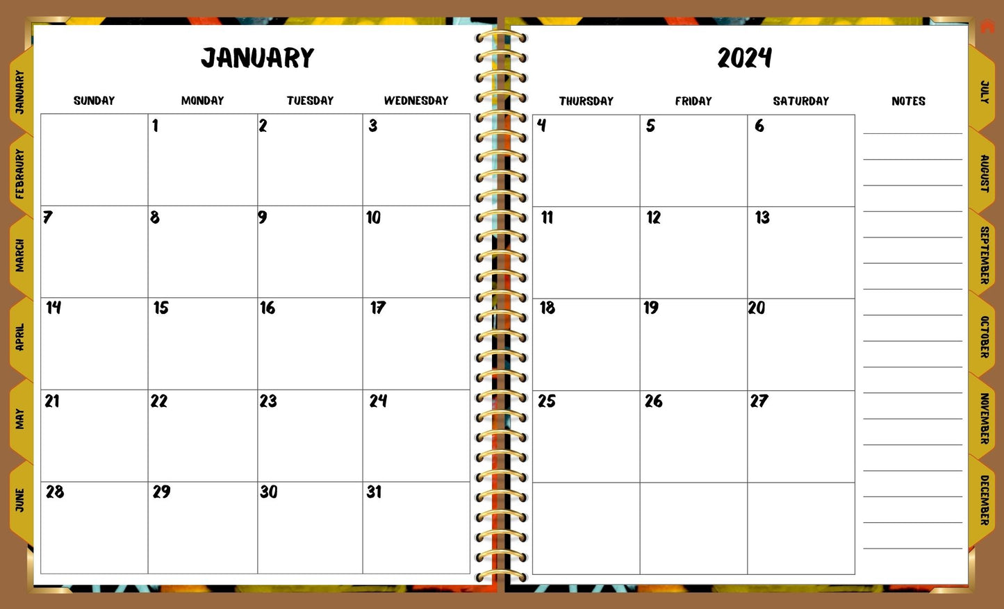 2024 Dated Digital Planner (Landscape)