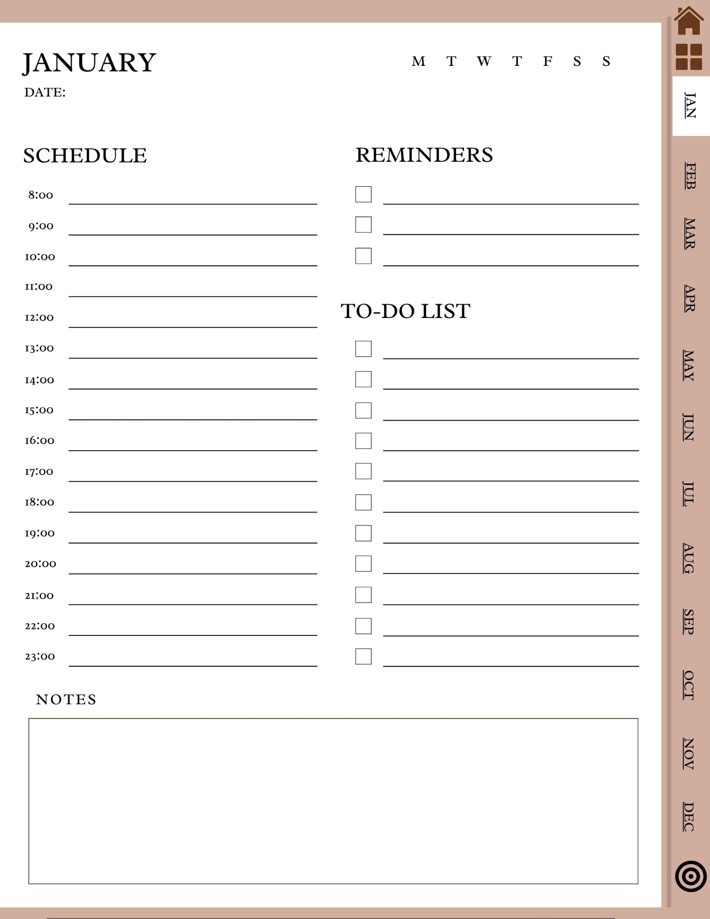 2024 Undated Digital Planner