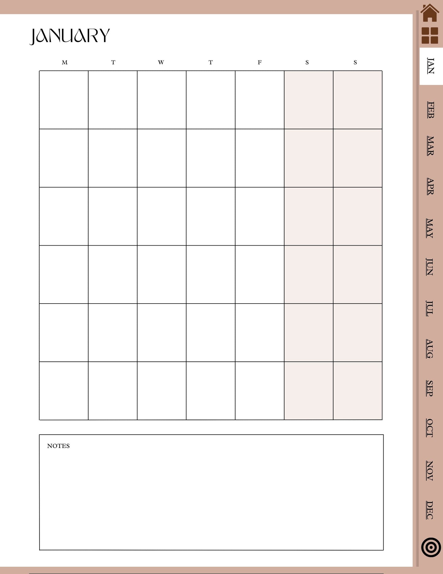2024 Undated Digital Planner