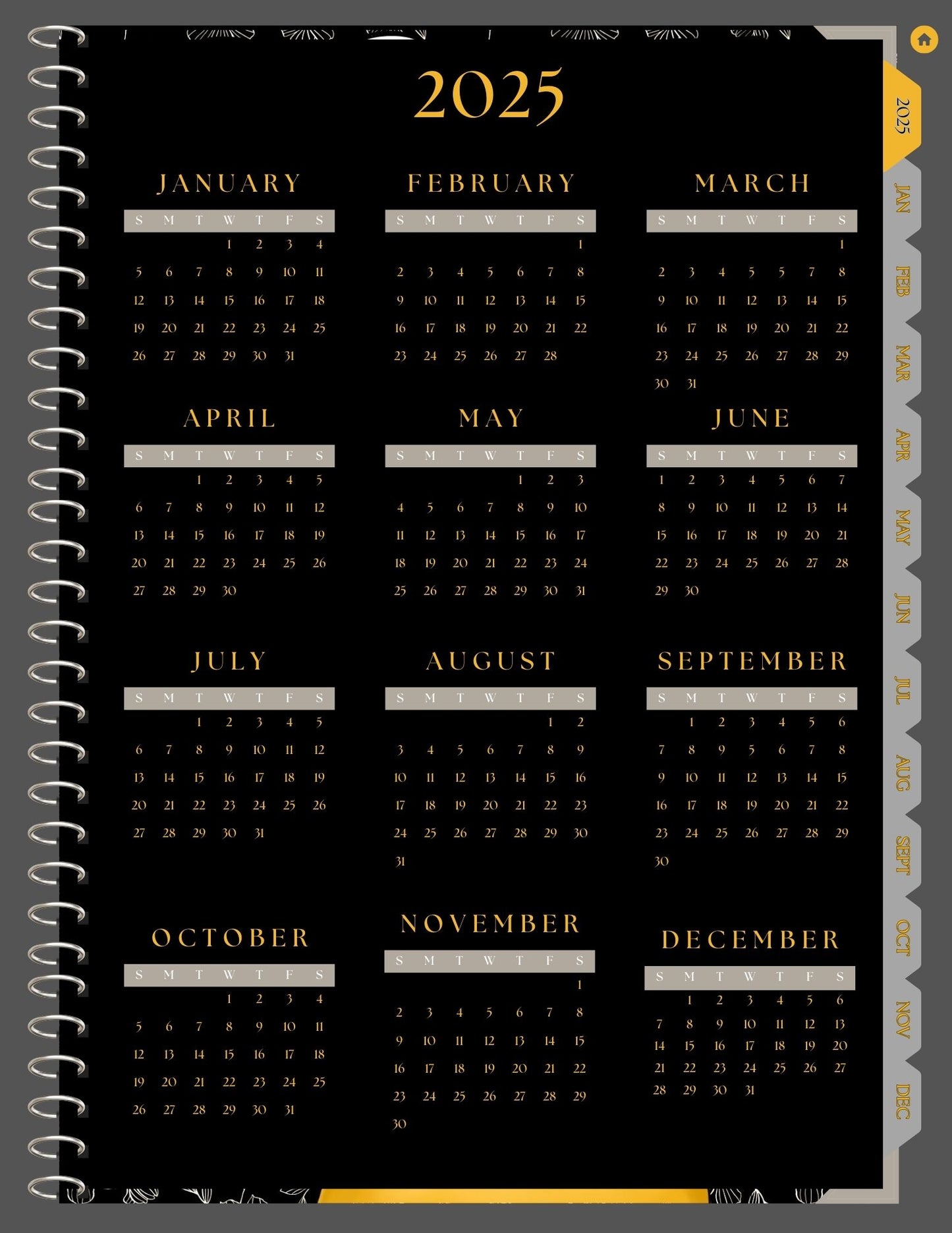 2025 Portrait Digital Planner