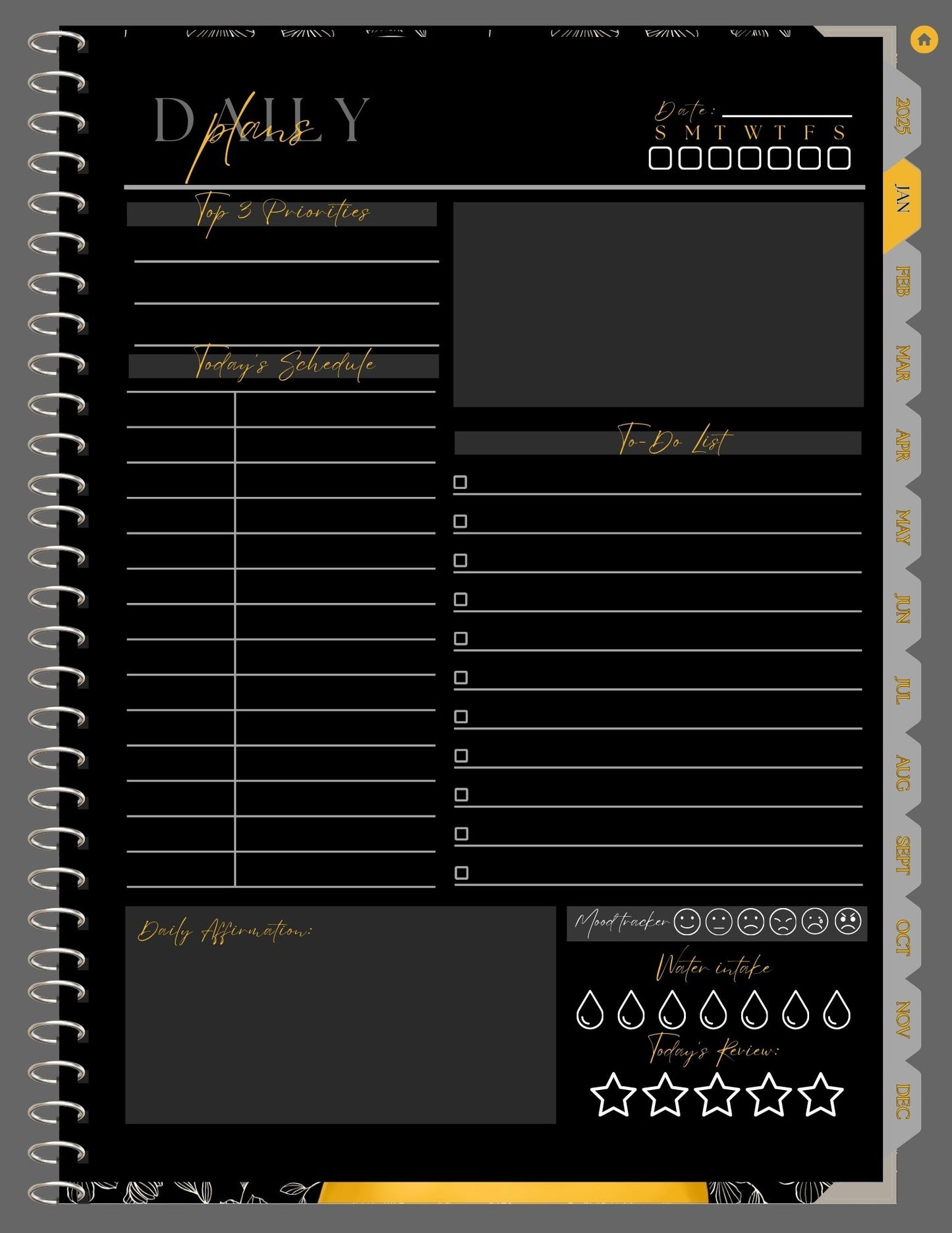 2025 Portrait Digital Planner