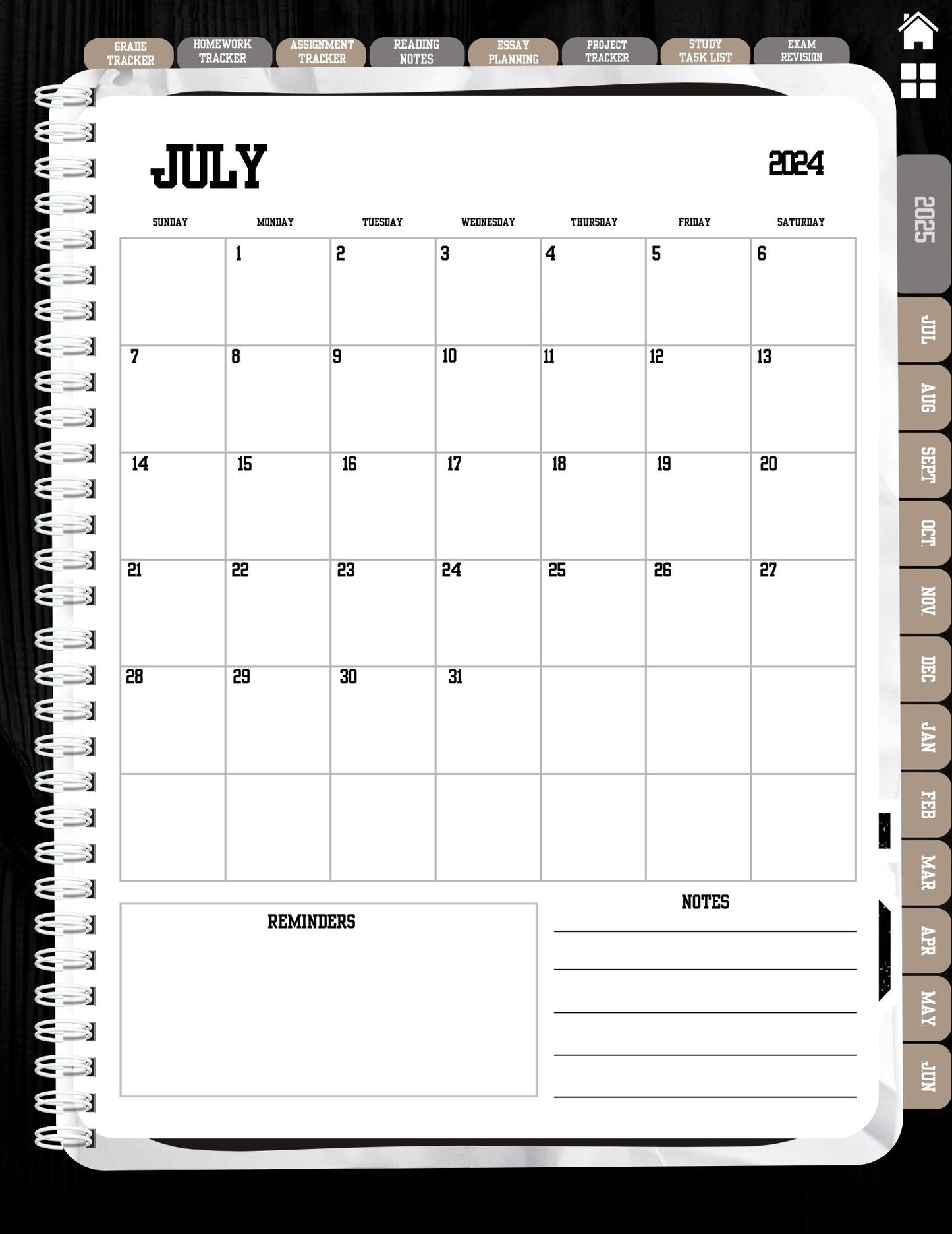 2024-2025 Digital Student Planner