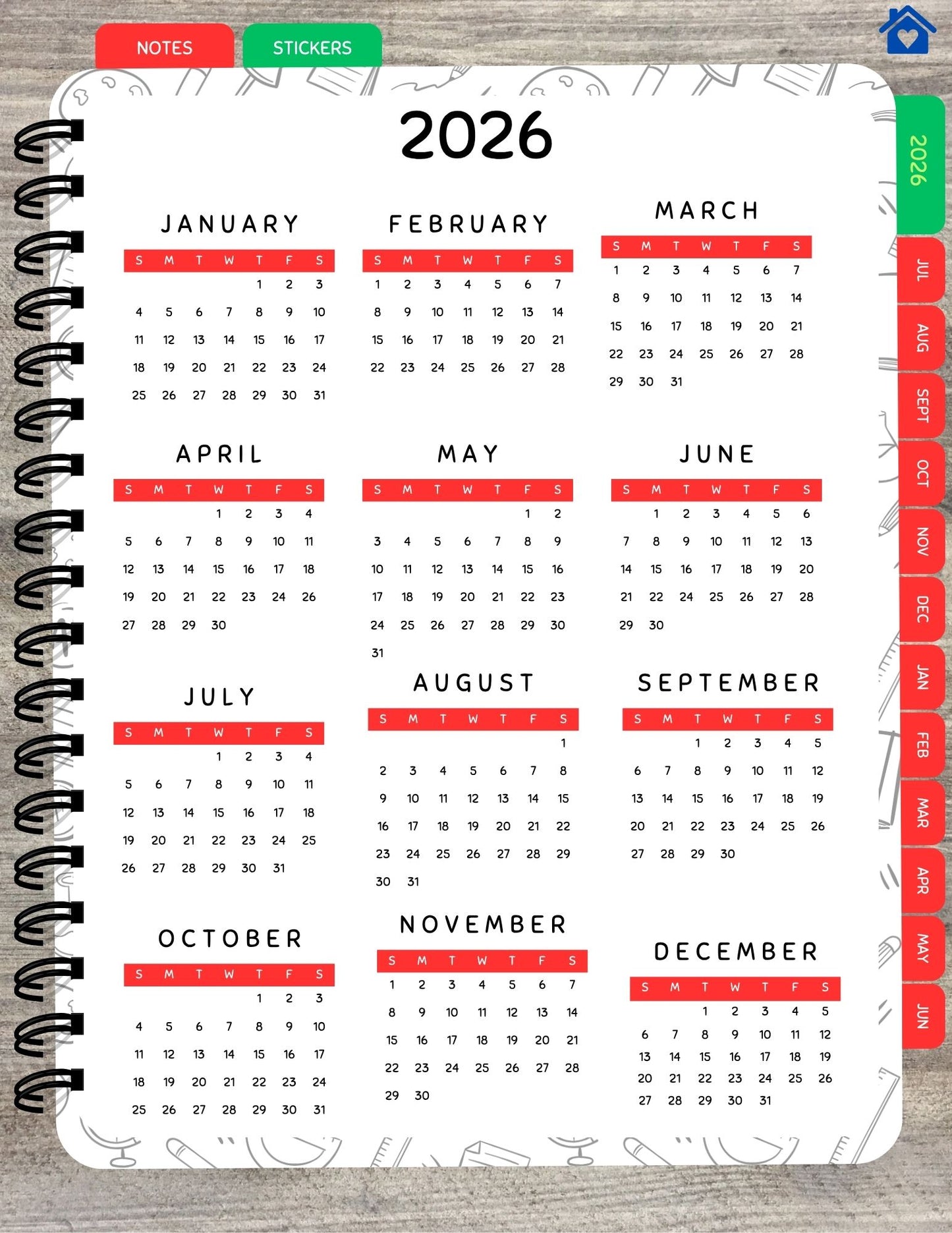2025-2026 Digital Teacher Planner