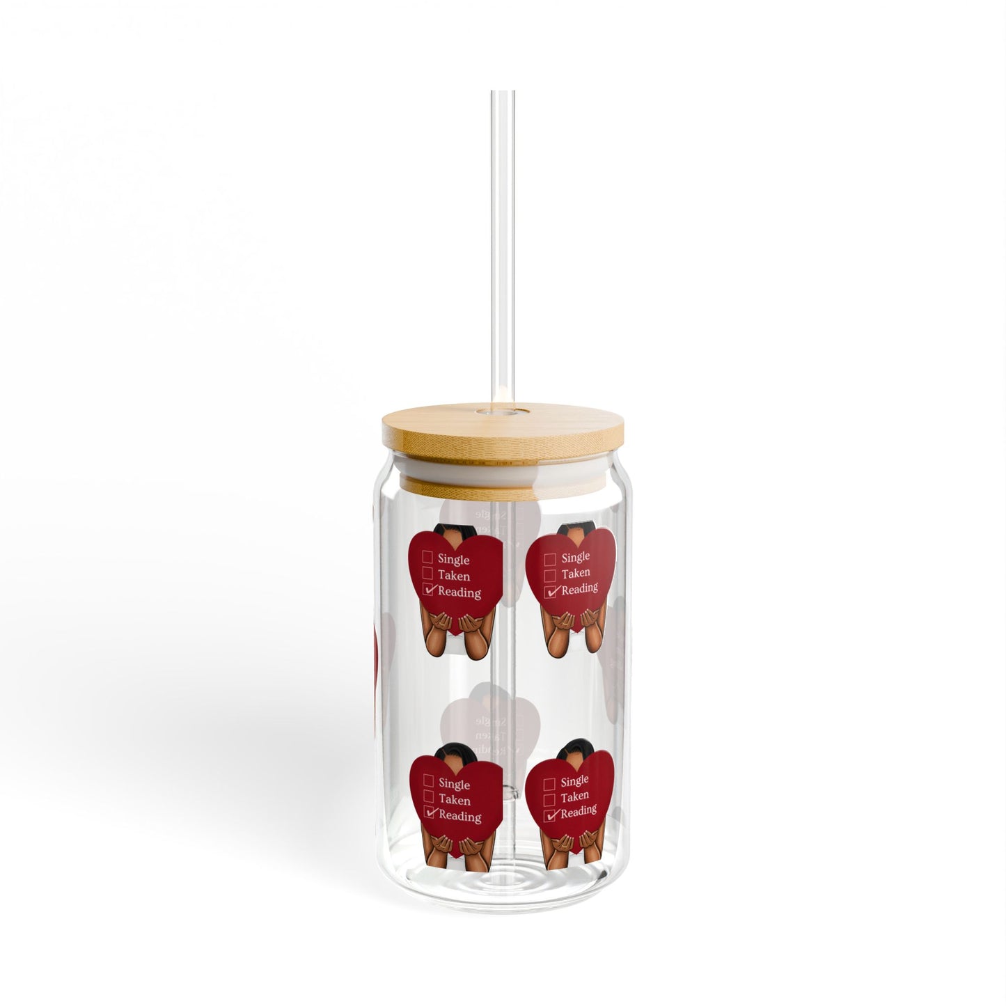 Valentine's Sipper Glass, 16oz