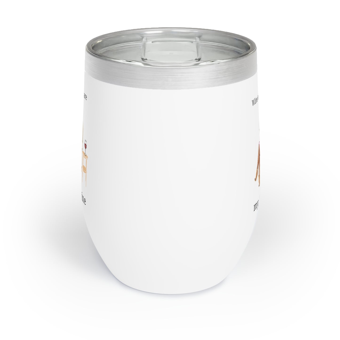 Wine and Books are My Valentine Chill Wine Tumbler