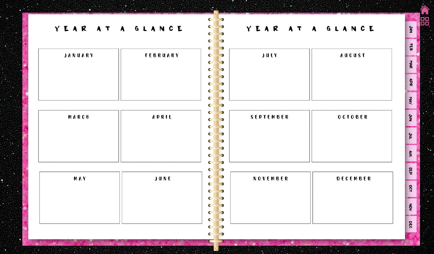 2024 Undated Digital Planner (Landscape)