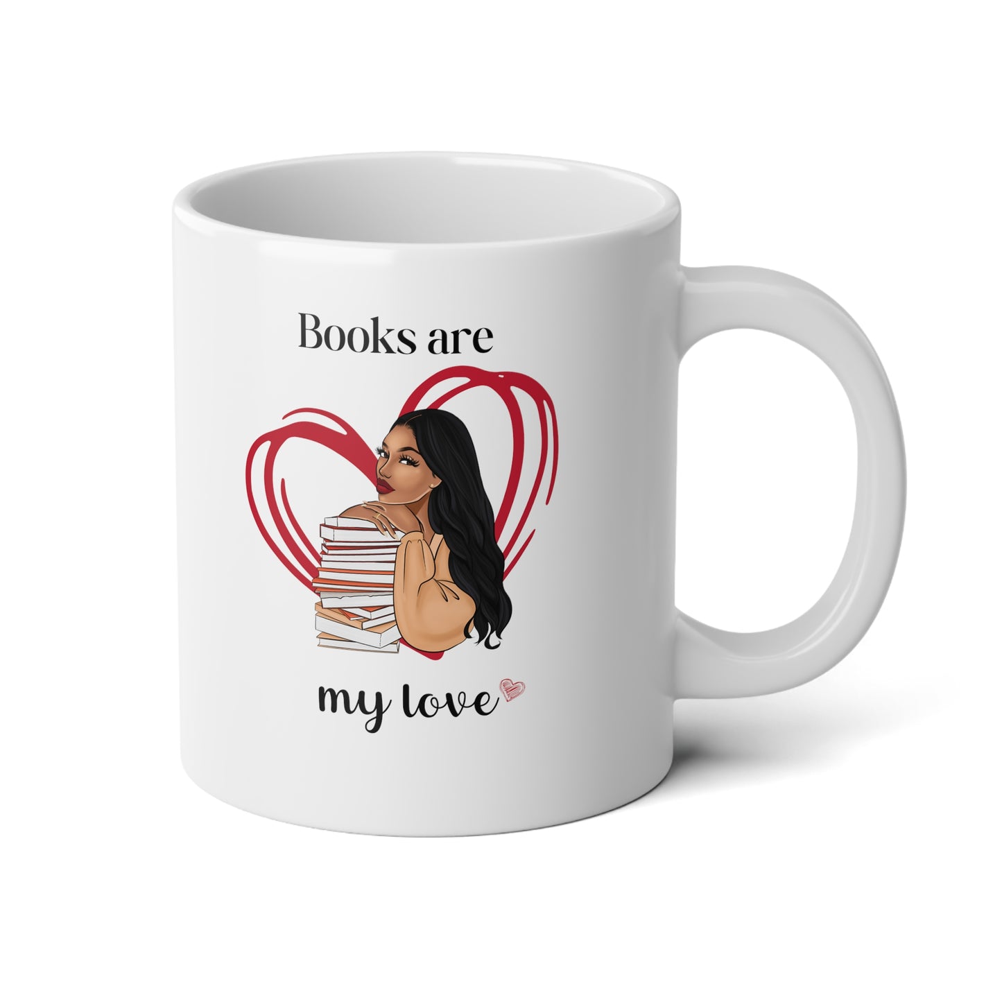 Books are My Love Jumbo Mug, 20oz