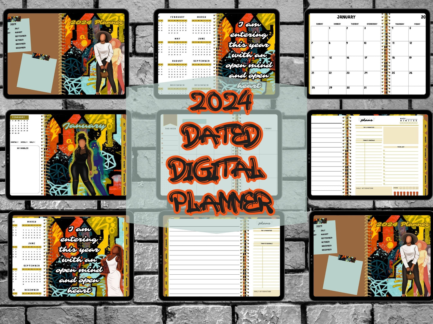 2024 Dated Digital Planner (Landscape)