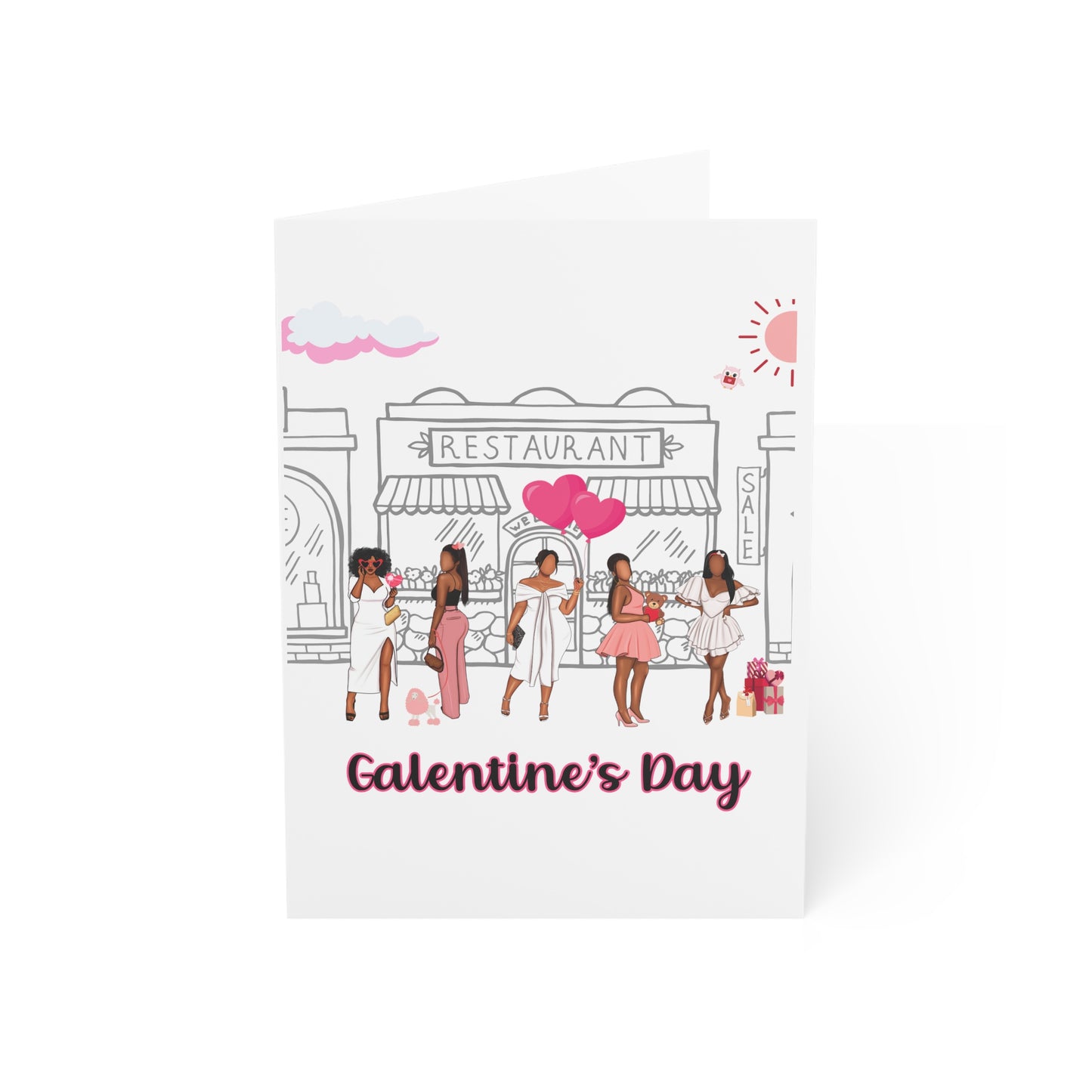 Galentine's Day Greeting Cards (1, 10, 30, and 50pcs)