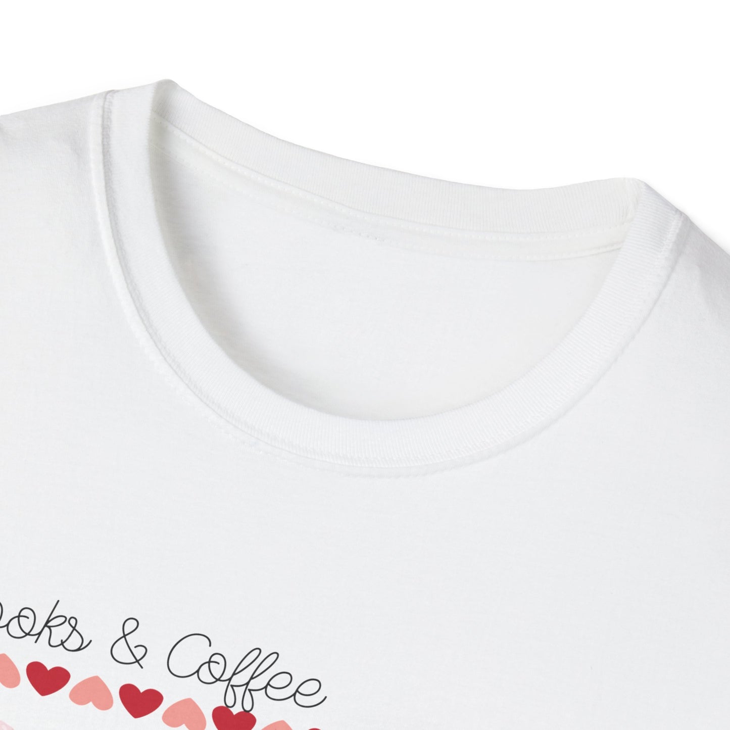 Books & Coffee are My Love Language Unisex Softstyle T-Shirt