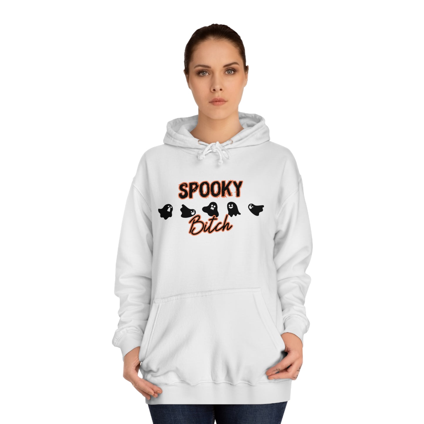 Spooky Bitch Unisex College Hoodie