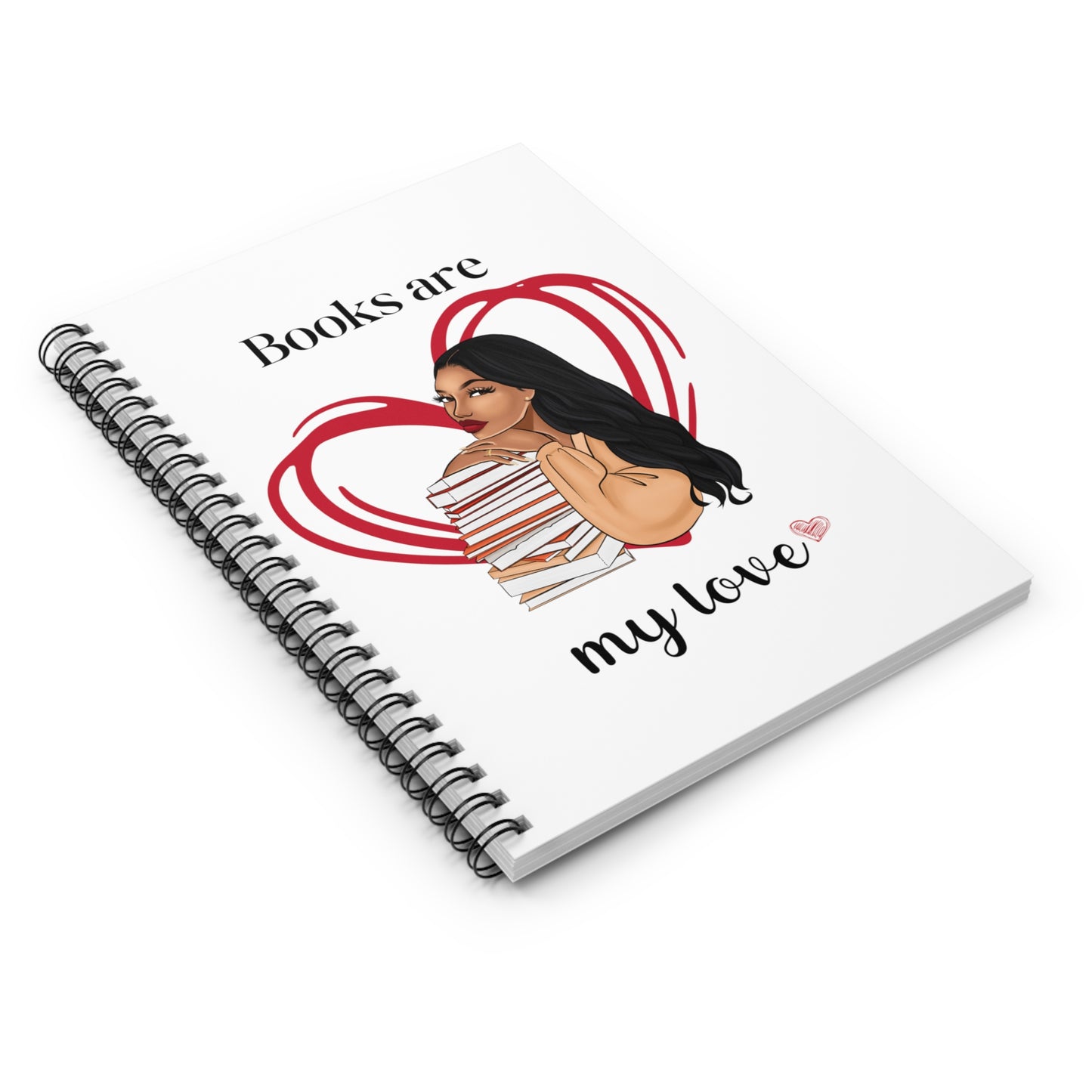 Books are My Love Spiral Notebook - Ruled Line
