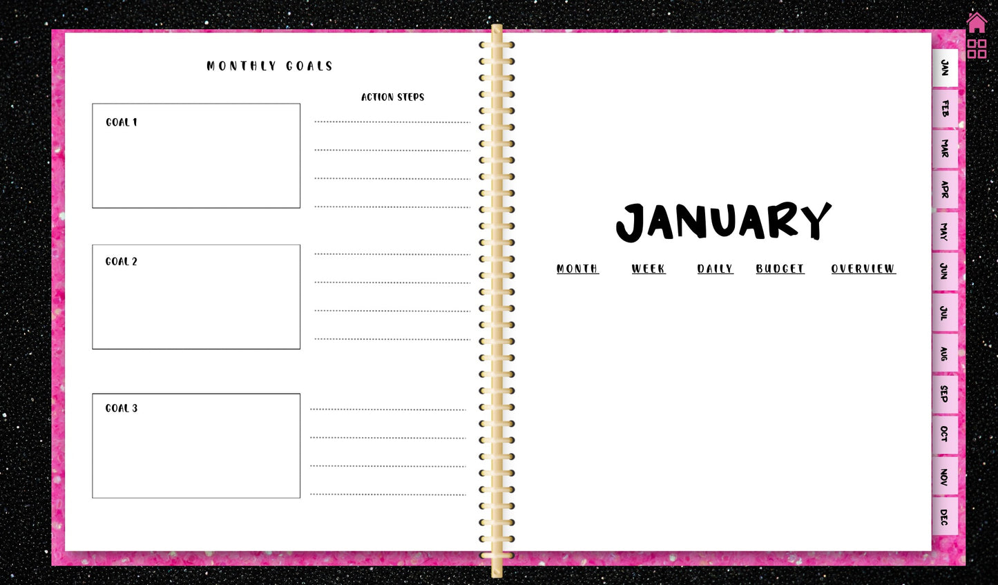 2024 Undated Digital Planner (Landscape)