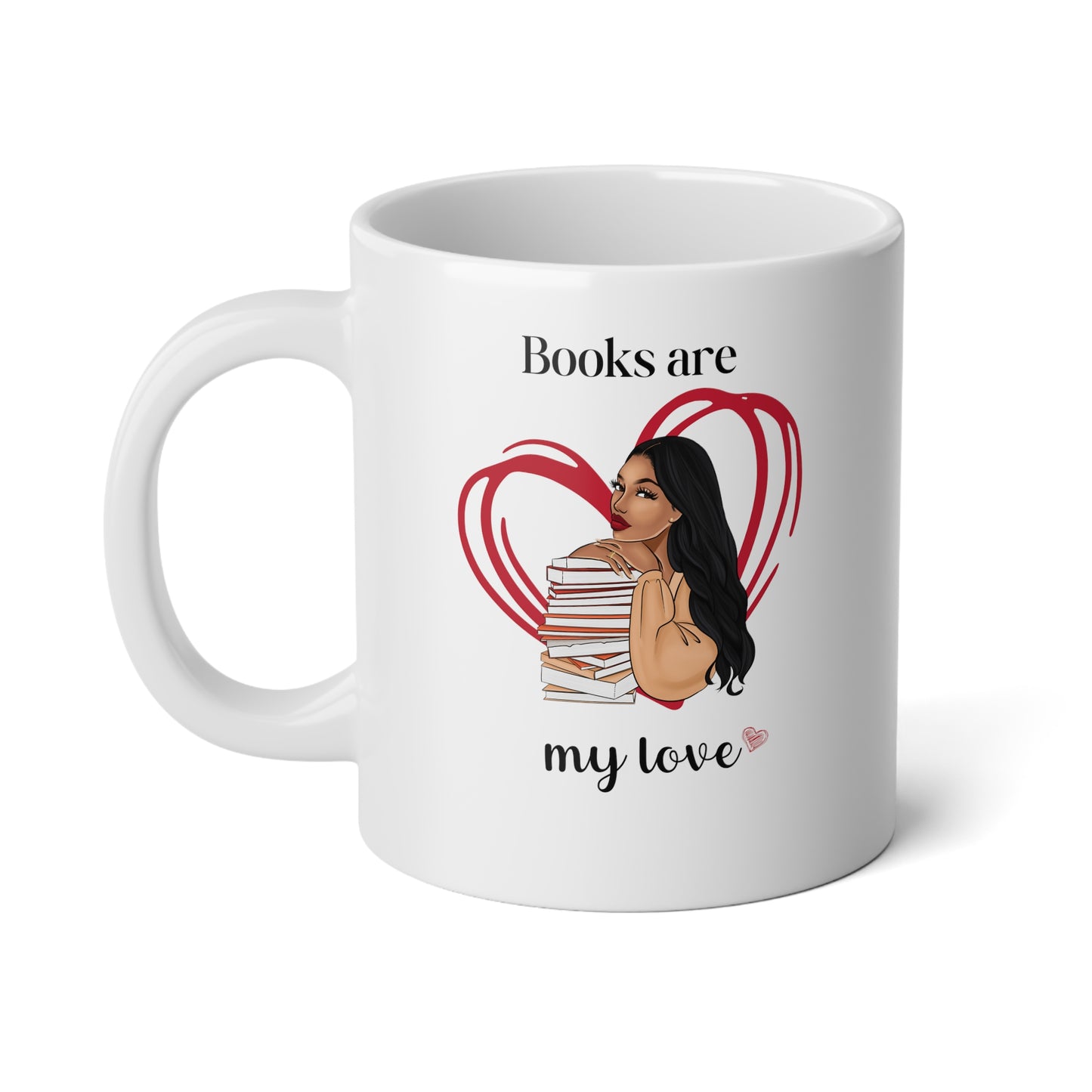 Books are My Love Jumbo Mug, 20oz