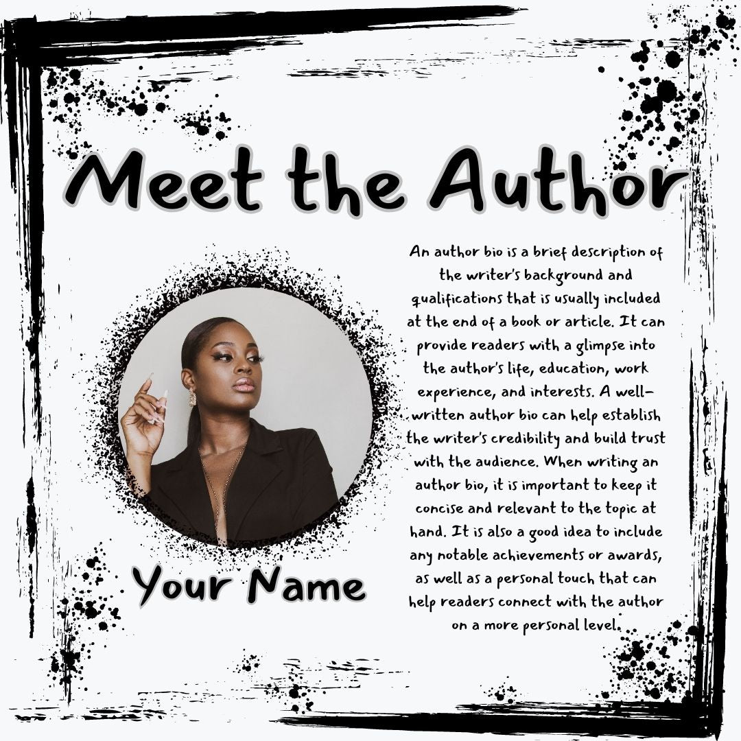 Author Bio Templates