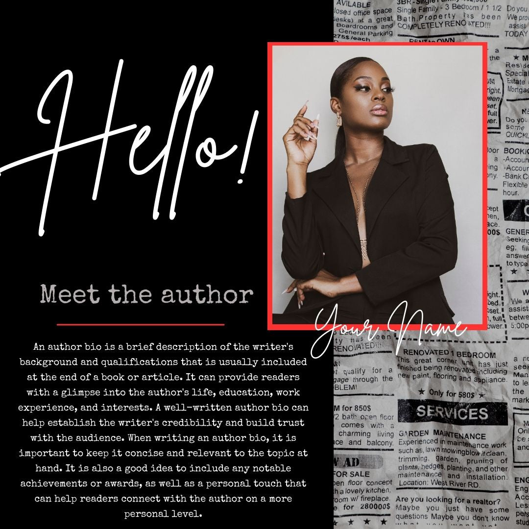 Author Bio Templates