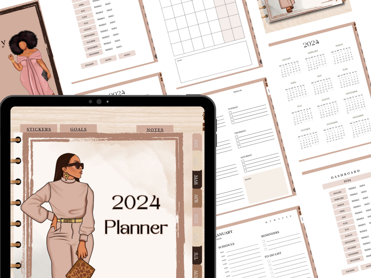 2024 Undated Digital Planner