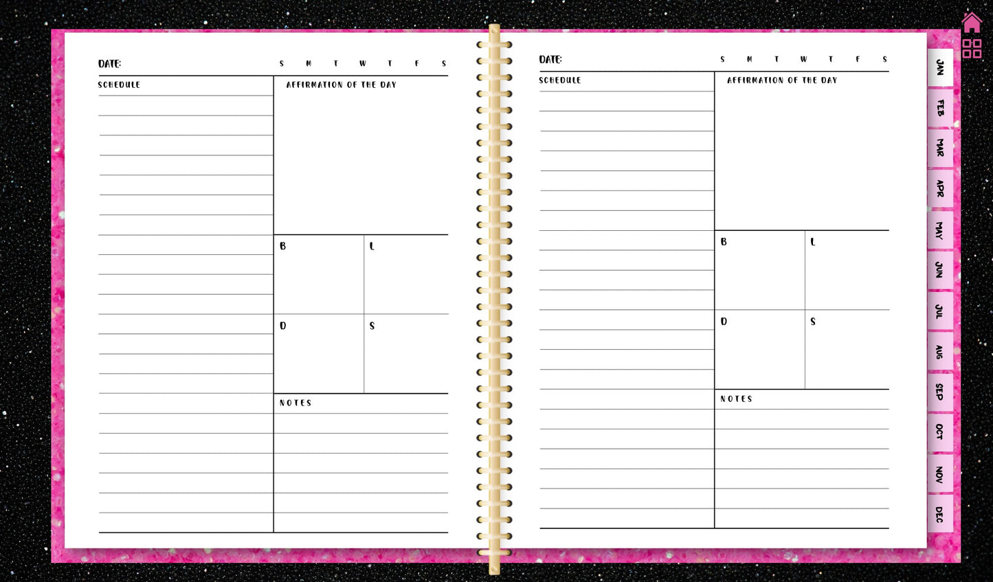 2024 Undated Digital Planner (Landscape)
