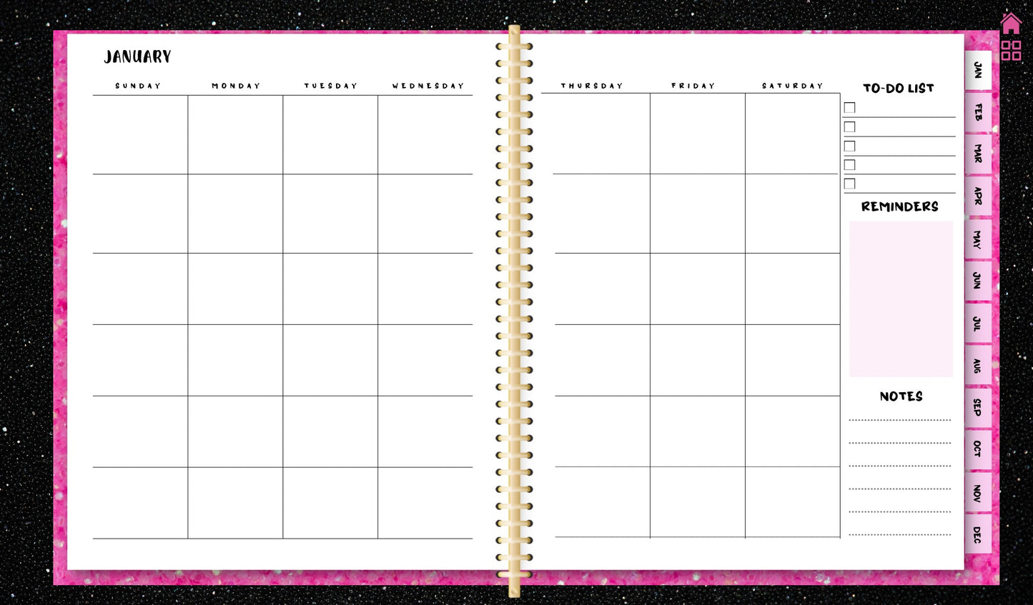 2024 Undated Digital Planner (Landscape)