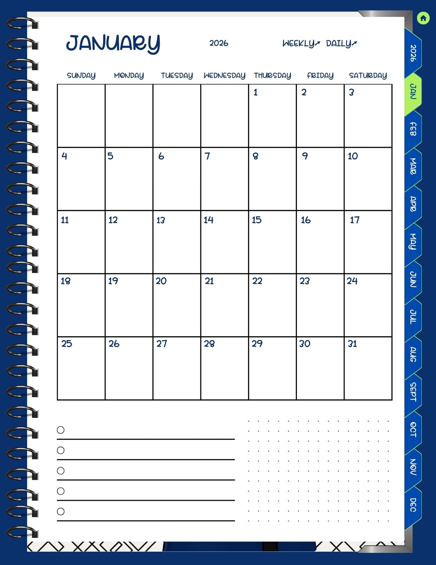 2026 Digital Planner (Portrait)
