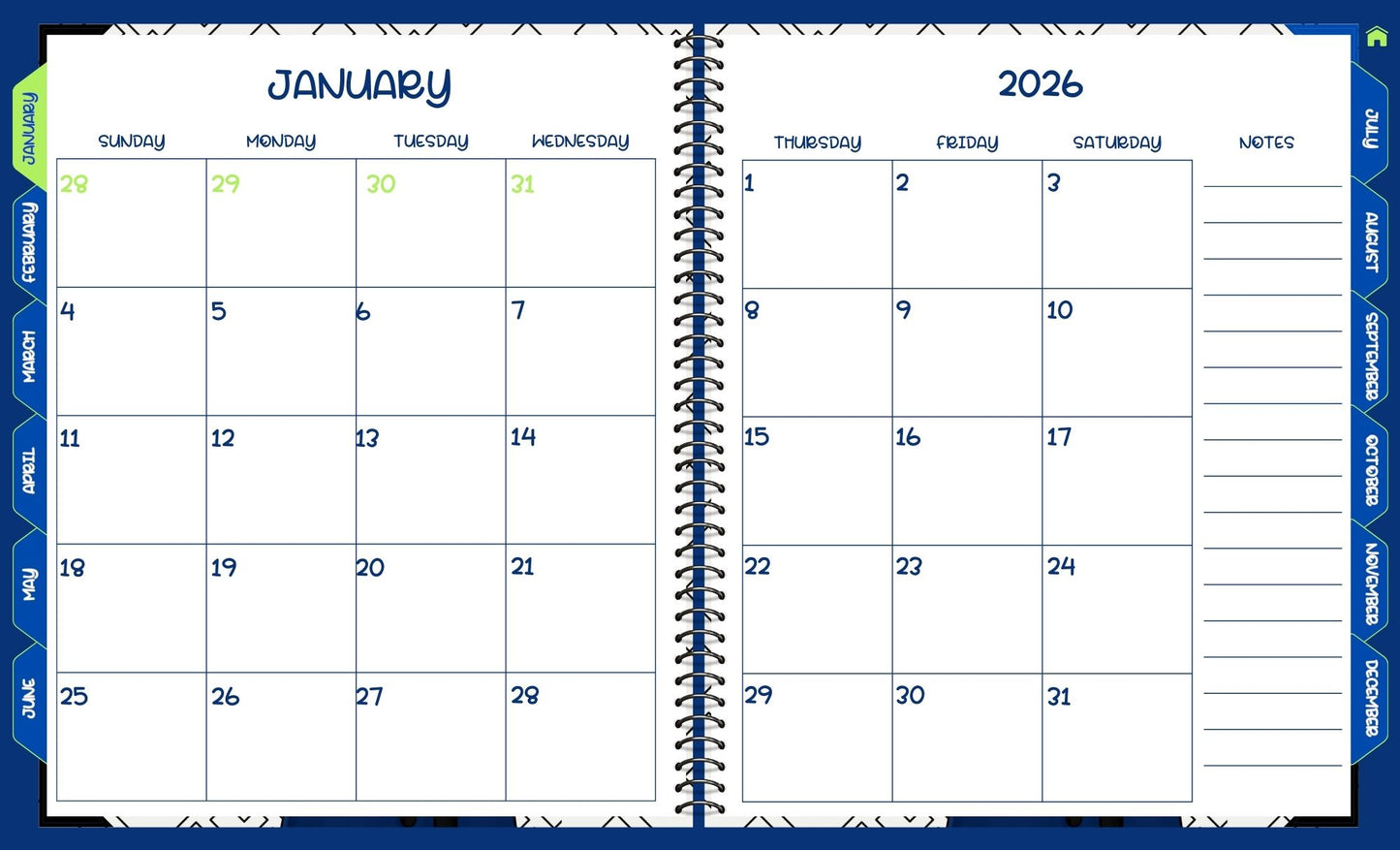 2026 Digital Planner (Landscape)