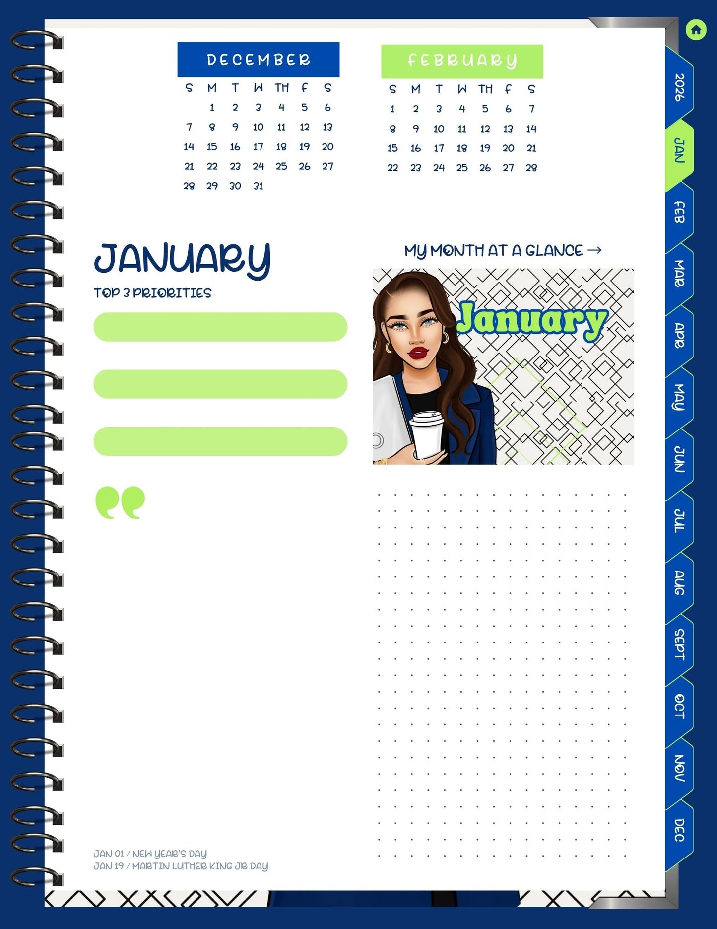 2026 Digital Planner (Portrait)