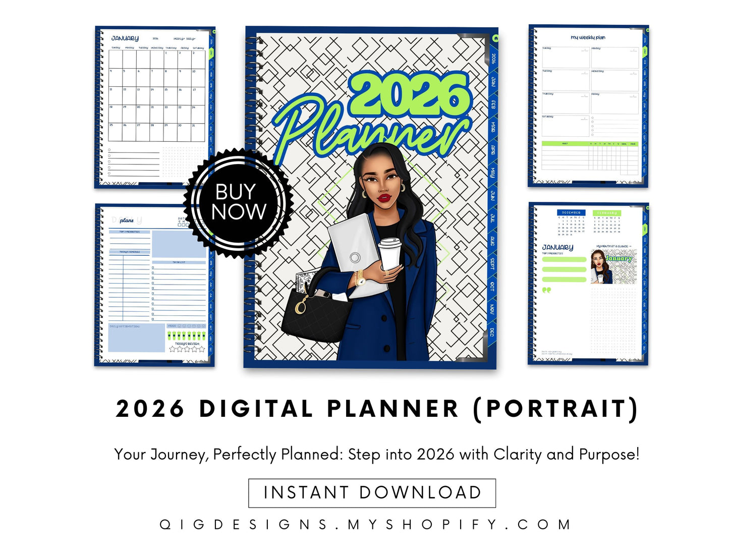 2026 Digital Planner (Portrait)