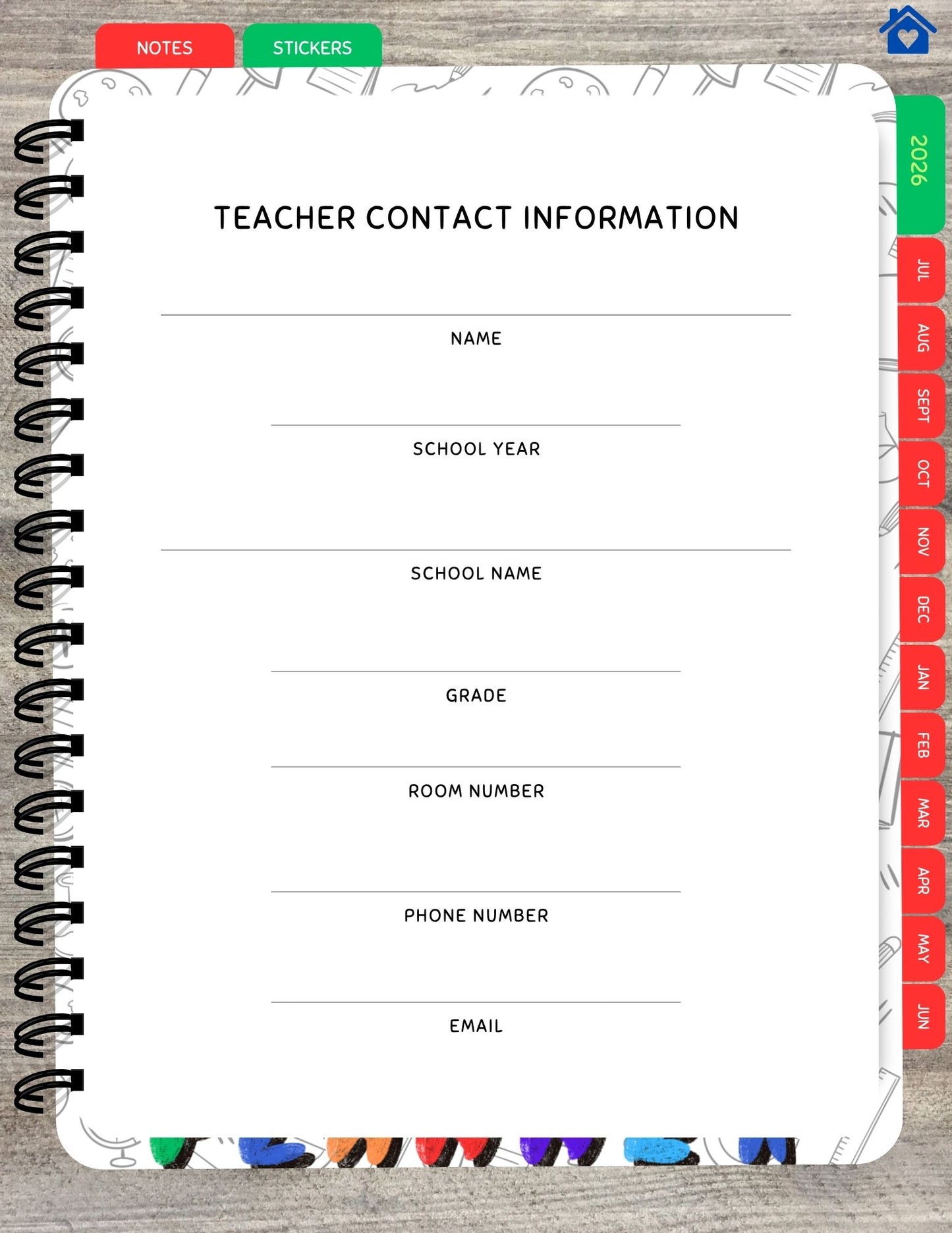 2025-2026 Digital Teacher Planner