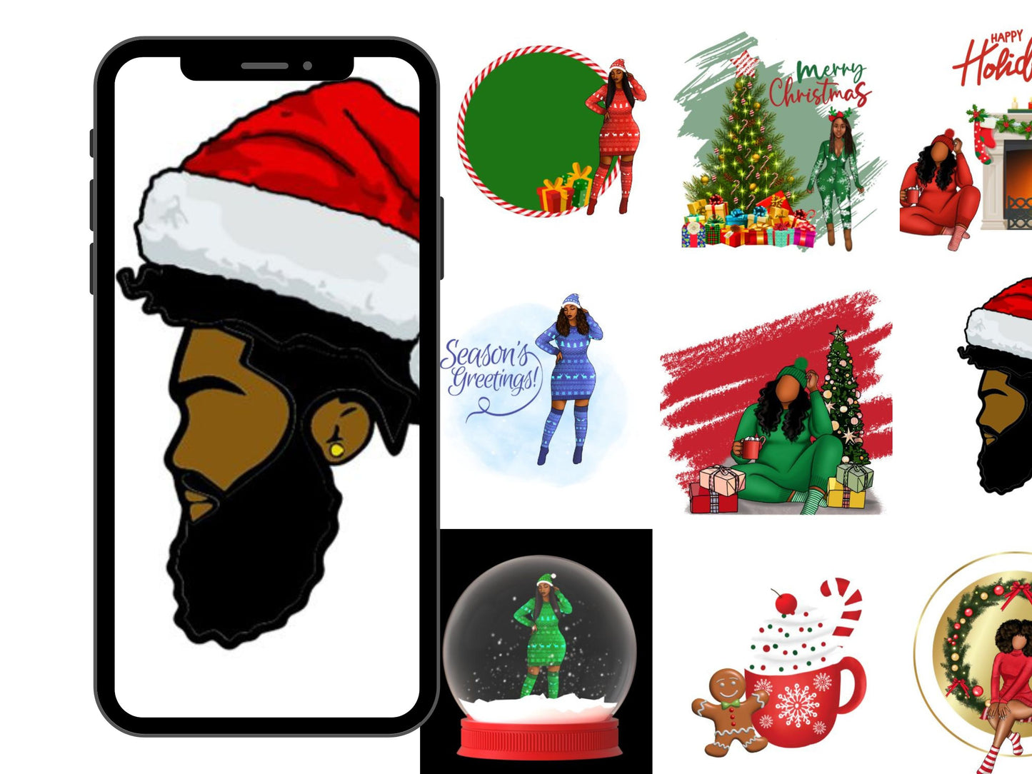 Digital Christmas Stickers