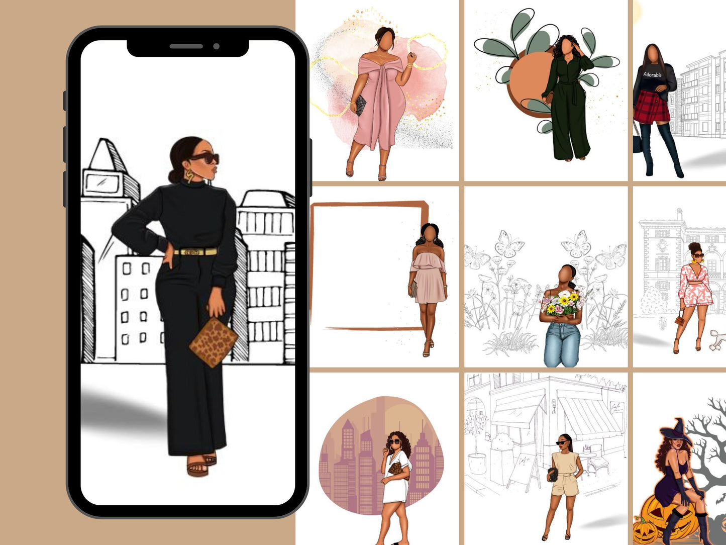 Undated Planner Digital Stickers
