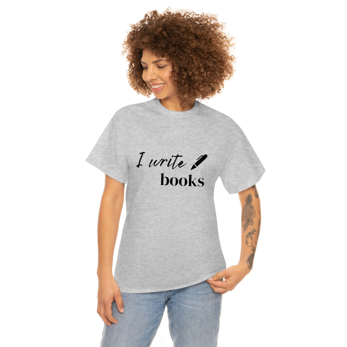 I Write Books Unisex Heavy Cotton Tee