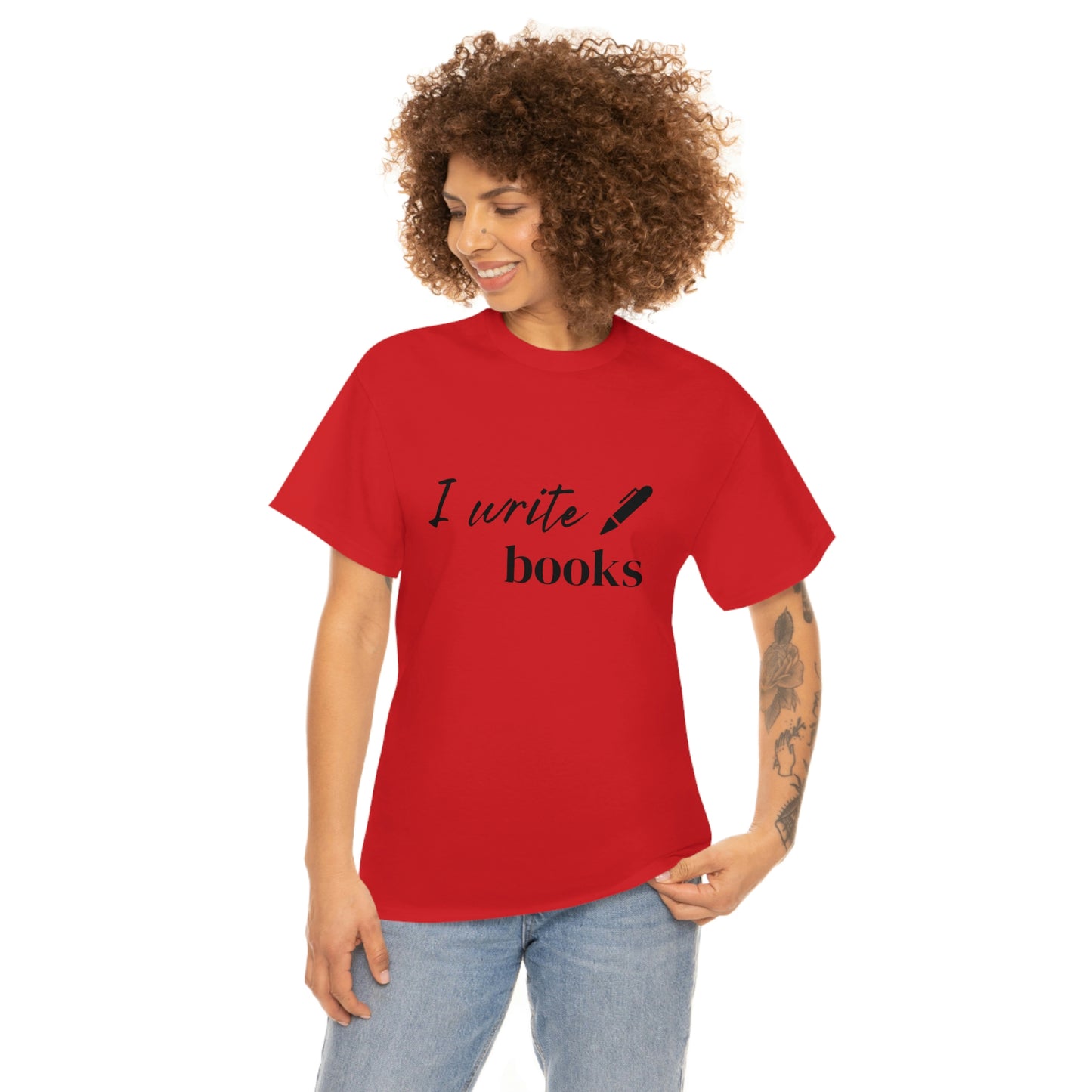 I Write Books Unisex Heavy Cotton Tee