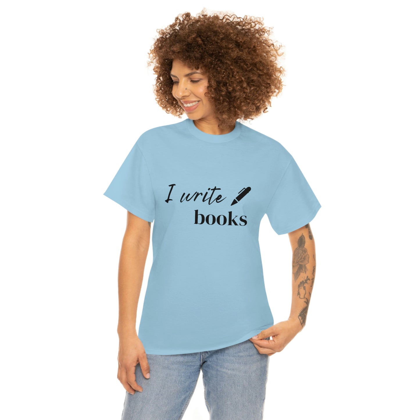 I Write Books Unisex Heavy Cotton Tee
