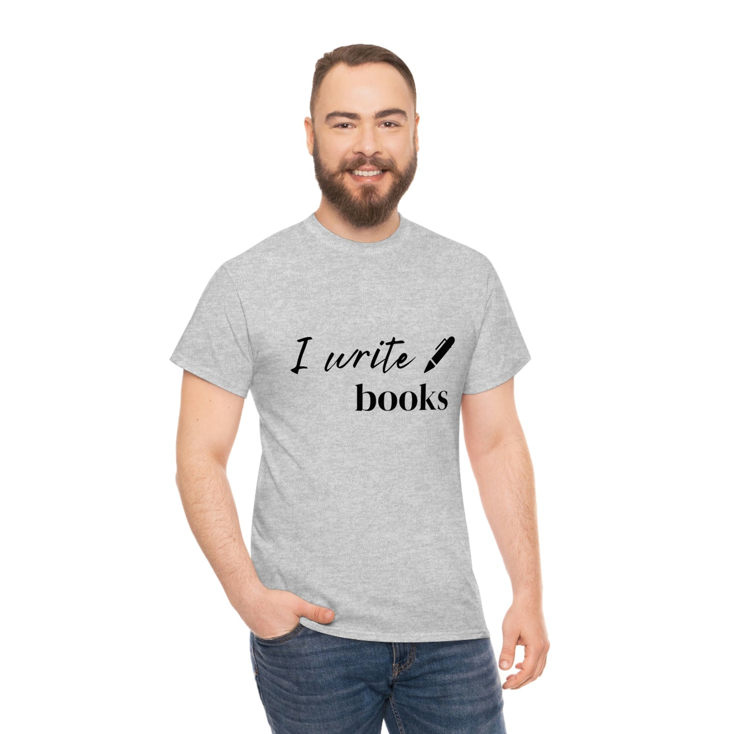 I Write Books Unisex Heavy Cotton Tee