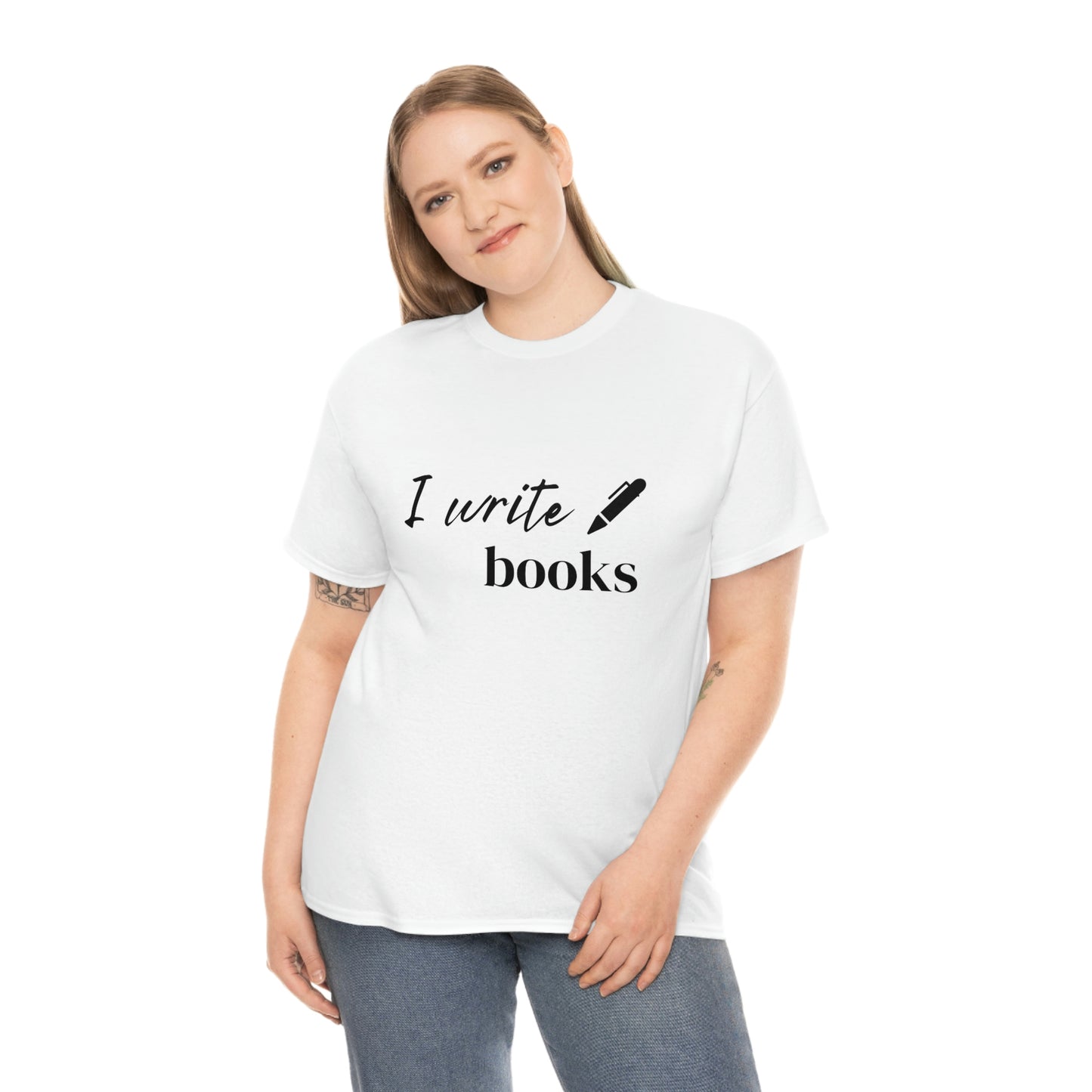 I Write Books Unisex Heavy Cotton Tee