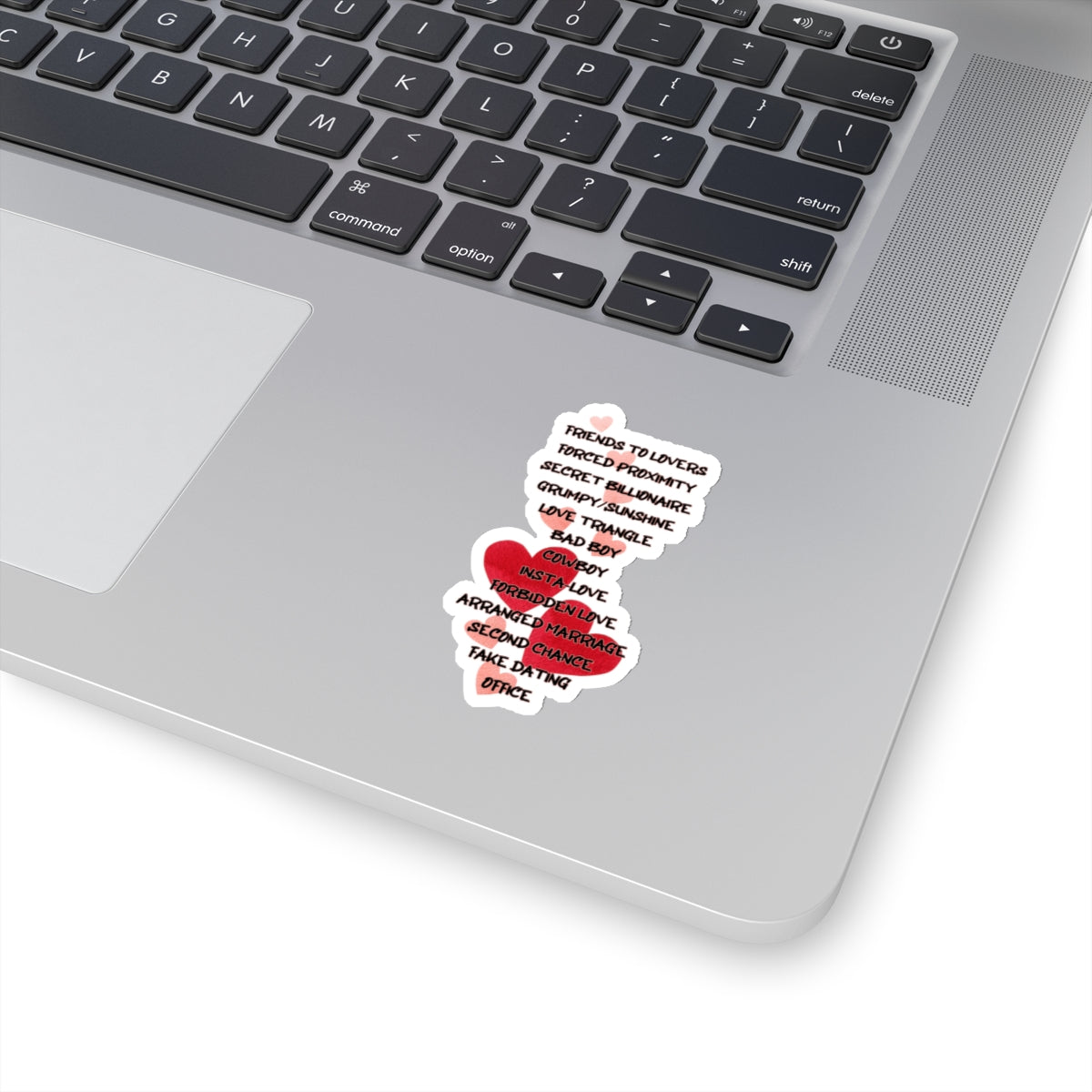 Romance Tropes Kiss-Cut Sticker