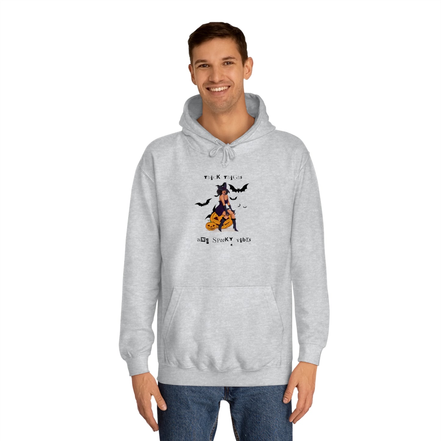 Thick Thighs Save Lives Unisex College Hoodie