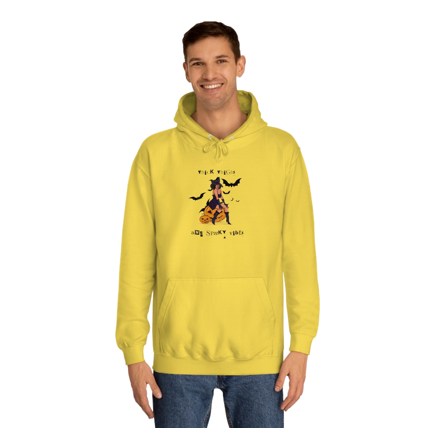Thick Thighs Save Lives Unisex College Hoodie