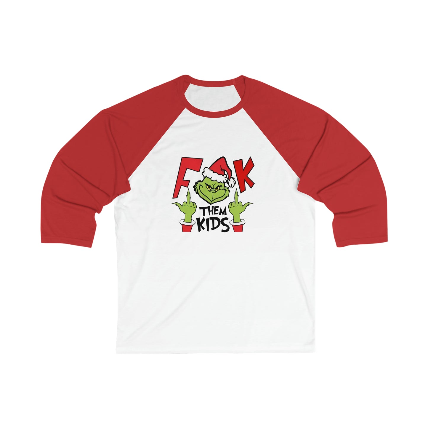 Unisex 3\4 Sleeve Baseball Tee