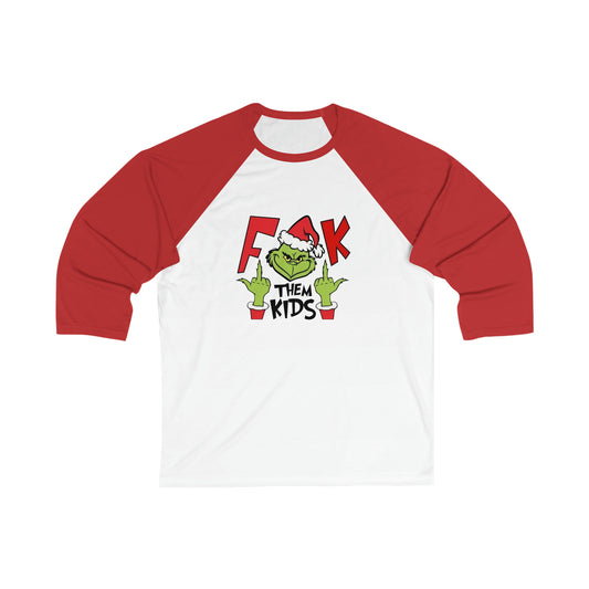 Unisex 3\4 Sleeve Baseball Tee