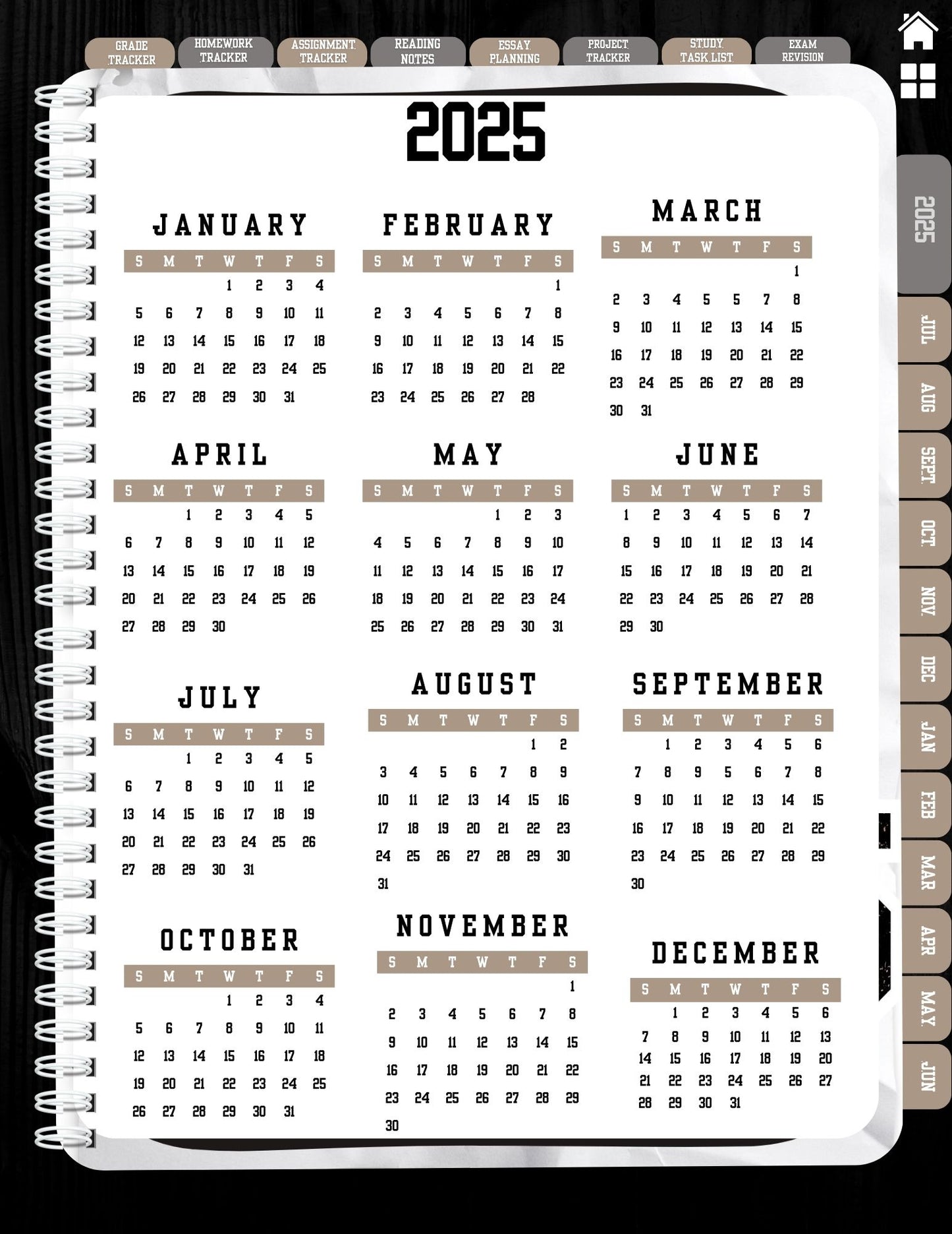2024-2025 Digital Student Planner