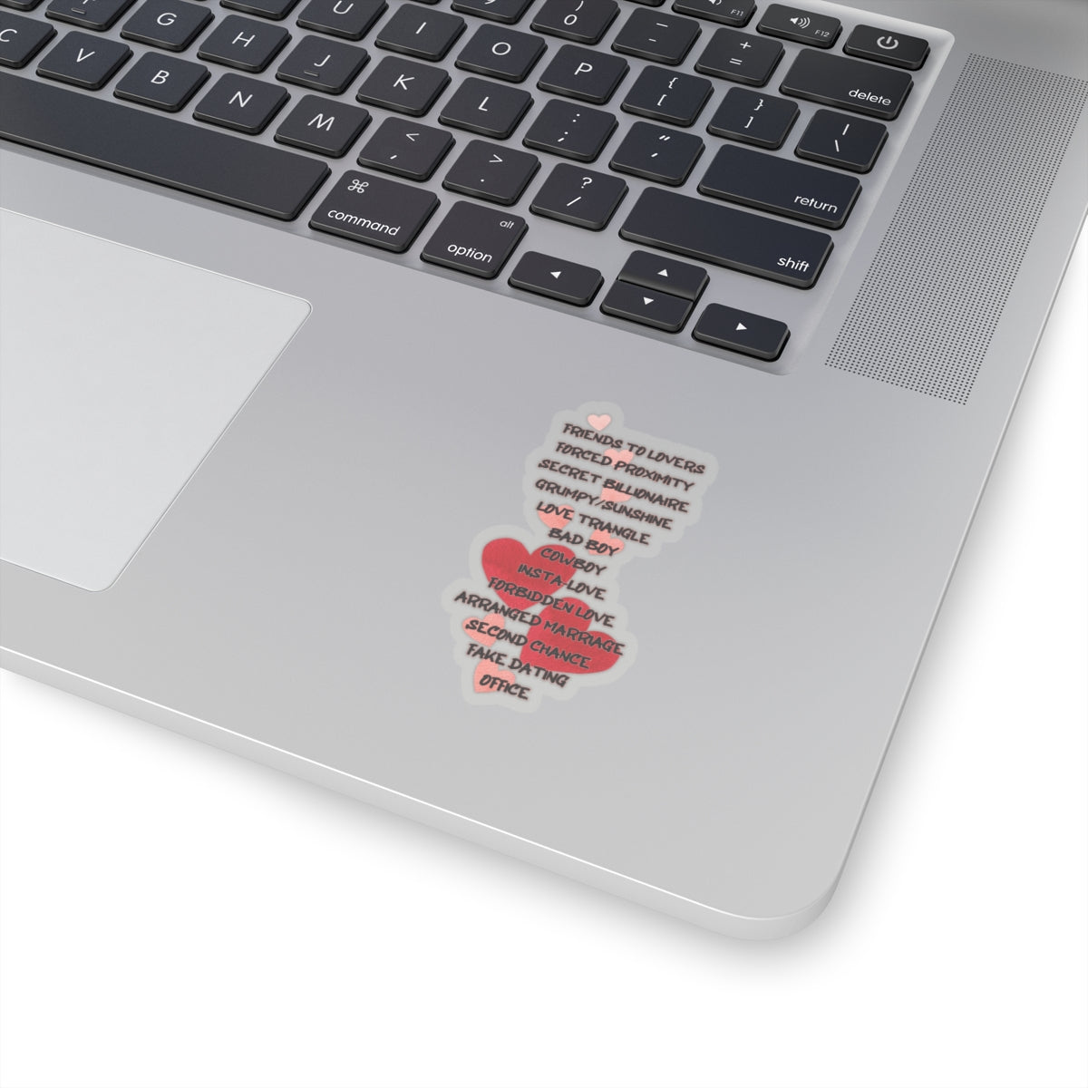 Romance Tropes Kiss-Cut Sticker