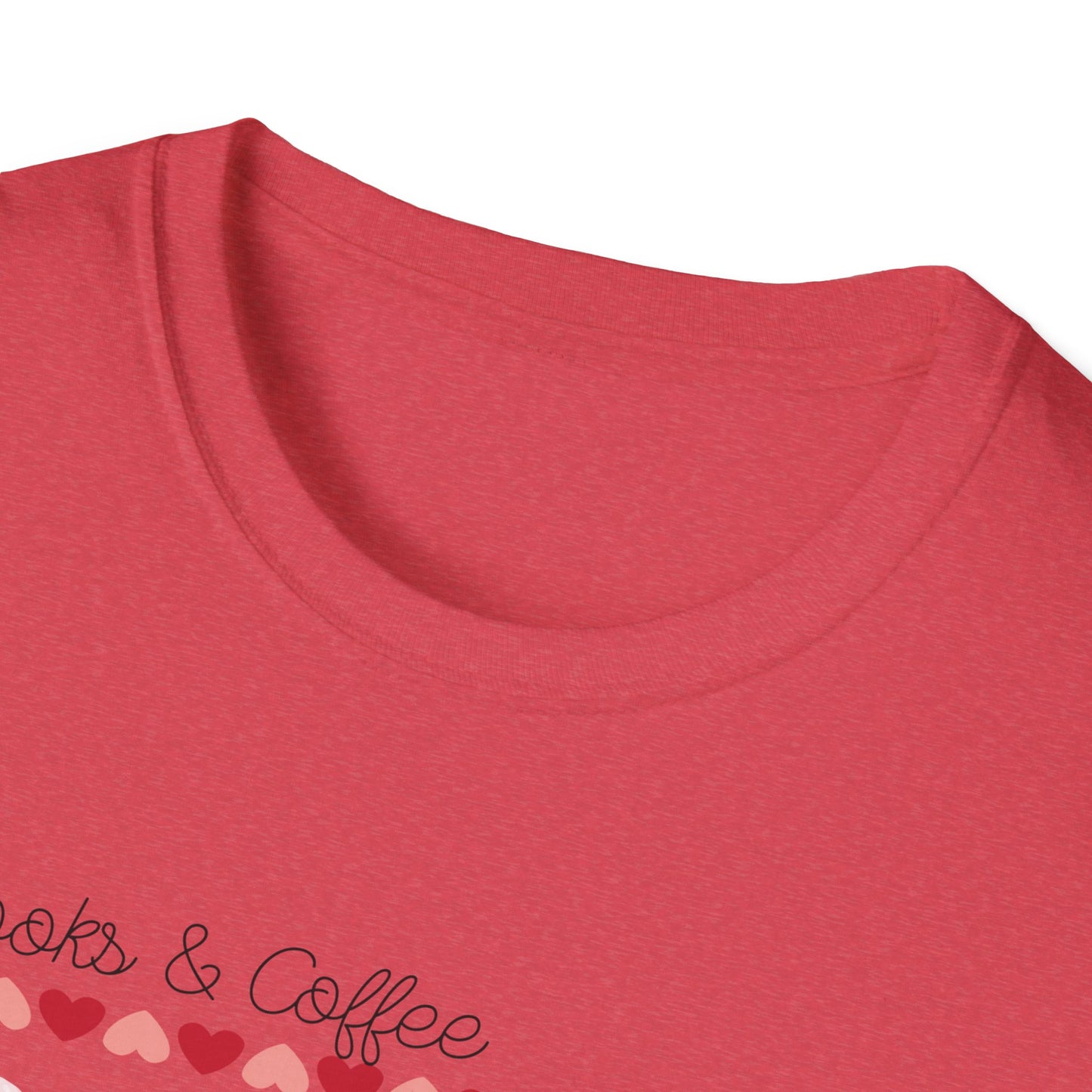 Books & Coffee are My Love Language Unisex Softstyle T-Shirt